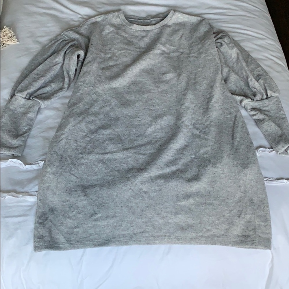 Gray Velvet Dress